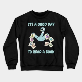 It's a Good Day to Read a Book World Book Day 2024 Kids Boys Crewneck Sweatshirt